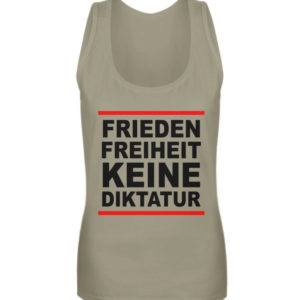 Frieden, Freiheit, keine Diktatur. Design für den Widerstand. Demo - Frauen Tanktop-651