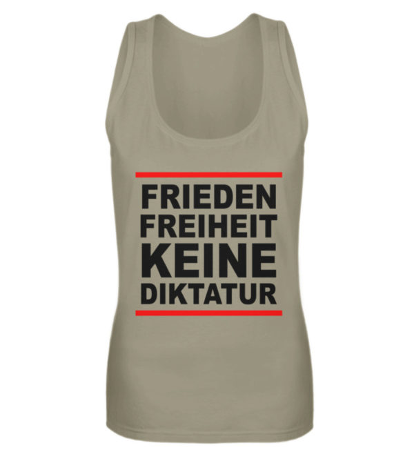 Frieden, Freiheit, keine Diktatur. Design für den Widerstand. Demo - Frauen Tanktop-651