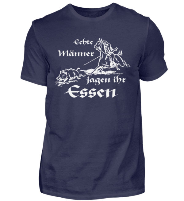 Echte Männer jagen ihr Essen. Homage an den Jäger und echten Mann - Herren Shirt-198