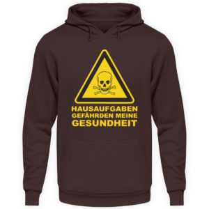 hausaufgaben gefährden s p - Unisex Kapuzenpullover Hoodie-1604