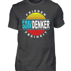 Wuerdenker Demoshirt. Demoshirt für den Widerstand. Steh auf für Grundrechte - Herren Premiumshirt-2989