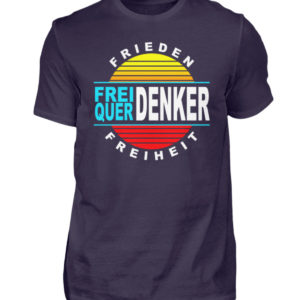 Wuerdenker Demoshirt. Demoshirt für den Widerstand. Steh auf für Grundrechte - Herren Premiumshirt-2911