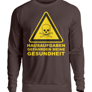 hausaufgaben gefährden s p - Unisex Pullover-1604