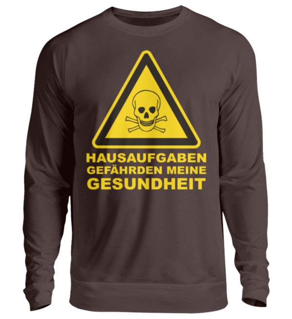 hausaufgaben gefährden s p - Unisex Pullover-1604