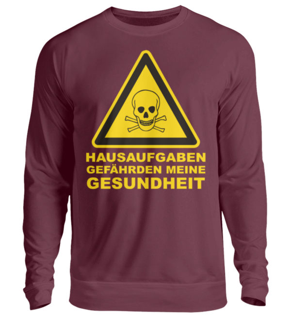 hausaufgaben gefährden s p - Unisex Pullover-839