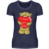 Ein süßer, verliebter Bär mit schlechtem Englisch macht Dir eine Liebeserklärung - Damenshirt-198