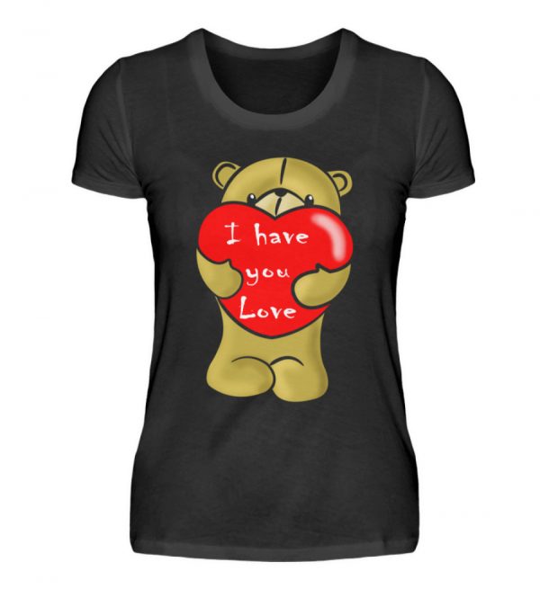 Ein süßer, verliebter Bär mit schlechtem Englisch macht Dir eine Liebeserklärung - Damenshirt-16