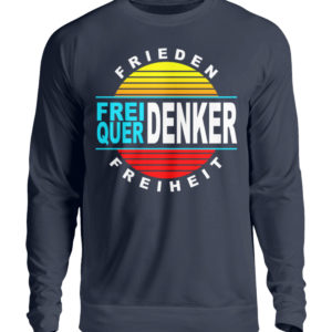 Wuerdenker Demoshirt. Demoshirt für den Widerstand. Steh auf für Grundrechte - Unisex Pullover-1698