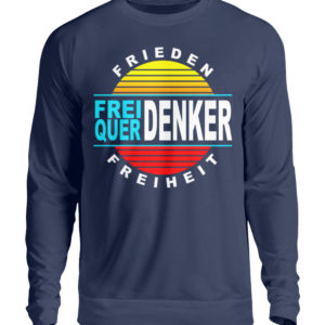 Wuerdenker Demoshirt. Demoshirt für den Widerstand. Steh auf für Grundrechte - Unisex Pullover-1676