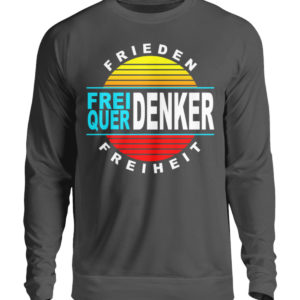 Wuerdenker Demoshirt. Demoshirt für den Widerstand. Steh auf für Grundrechte - Unisex Pullover-1768