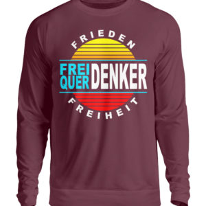 Wuerdenker Demoshirt. Demoshirt für den Widerstand. Steh auf für Grundrechte - Unisex Pullover-839