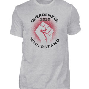 Geschenkidee für Querdenker und Freunde des Widerstands. Selber denken statt Panik - Herren Shirt-17