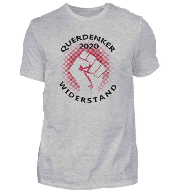 Geschenkidee für Querdenker und Freunde des Widerstands. Selber denken statt Panik - Herren Shirt-17