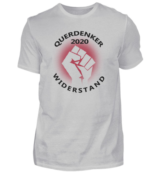 Geschenkidee für Querdenker und Freunde des Widerstands. Selber denken statt Panik - Herren Shirt-1157