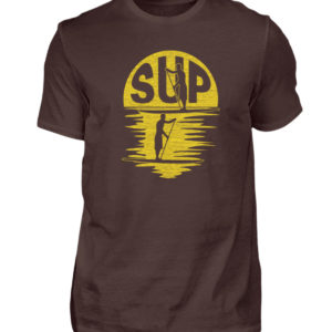 Stand Up Paddling SUP Surfer T-Shirt mit Paddlern im Grunge-Design | Design Shirt - Herren Shirt-1074