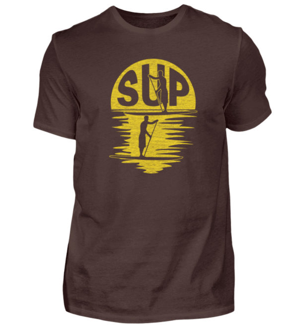 Stand Up Paddling SUP Surfer T-Shirt mit Paddlern im Grunge-Design | Design Shirt - Herren Shirt-1074