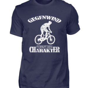 Gegenwind formt den Charakter. Geschenkidee für Radfahrer, Biker, Mountainbiker. Grunge - Herren Shirt-198