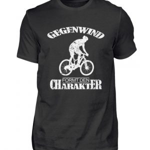 Gegenwind formt den Charakter. Geschenkidee für Radfahrer, Biker, Mountainbiker. Grunge - Herren Shirt-16