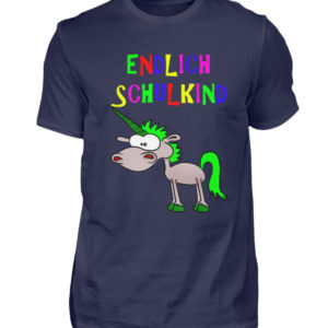 Cooles Shirt zur Einschulung, Schulbeginn | Für Idötzchen und Schulanfänger | Einhorn - Herren Shirt-198