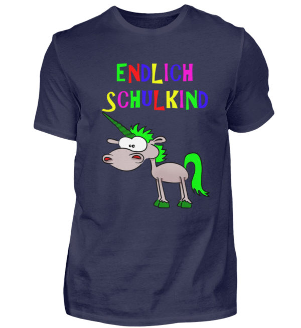 Cooles Shirt zur Einschulung, Schulbeginn | Für Idötzchen und Schulanfänger | Einhorn - Herren Shirt-198