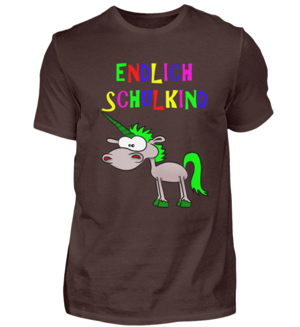 Cooles Shirt zur Einschulung, Schulbeginn | Für Idötzchen und Schulanfänger | Einhorn - Herren Shirt-1074