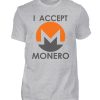 Monero Cryptowährung Internetgeld Internetwährung. Monero-Logo. I accept Monero - Herren Shirt-17