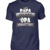 Als Vater geliebt, als Opa vergöttert. Die tolle Geschenkidee für die Papas der Papas - Herren Shirt-198