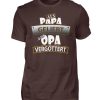 Als Vater geliebt, als Opa vergöttert. Die tolle Geschenkidee für die Papas der Papas - Herren Shirt-1074