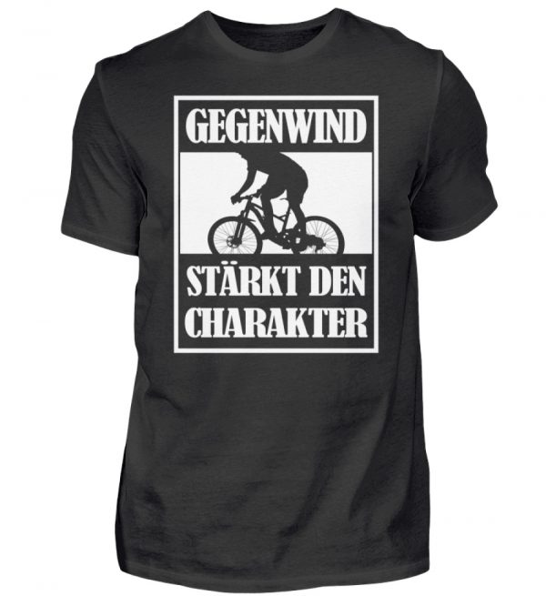 Gegenwind stärkt den Charakter. Geschenkidee für Radfahrer, Biker, Mountainbiker - Herren Shirt-16