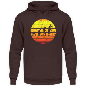 SUP Shirt mit Evolution zum Stand Up Paddler | Design Shirt für Stand Up Paddling - Unisex Kapuzenpullover Hoodie-1604