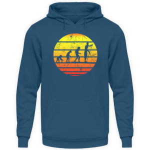 SUP Shirt mit Evolution zum Stand Up Paddler | Design Shirt für Stand Up Paddling - Unisex Kapuzenpullover Hoodie-1461