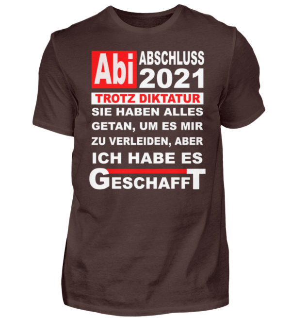 Lustiges Shirt für den Schulabschluss, Abitur 2021. Herzlichen Glückwunsch - Herren Shirt-1074