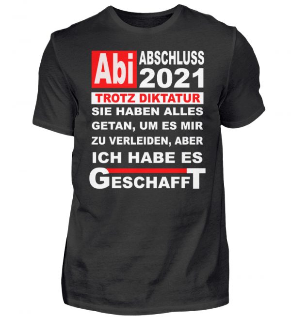Lustiges Shirt für den Schulabschluss, Abitur 2021. Herzlichen Glückwunsch - Herren Shirt-16