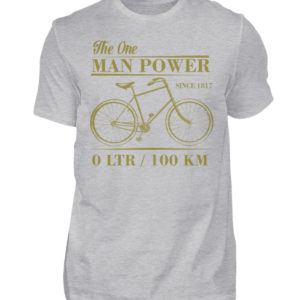 One Man Powered Machine. Tolle Geschenkidee für Fahrrad Fahrer. - Herren Shirt-17