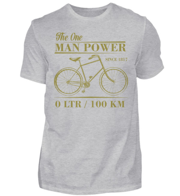 One Man Powered Machine. Tolle Geschenkidee für Fahrrad Fahrer. - Herren Shirt-17