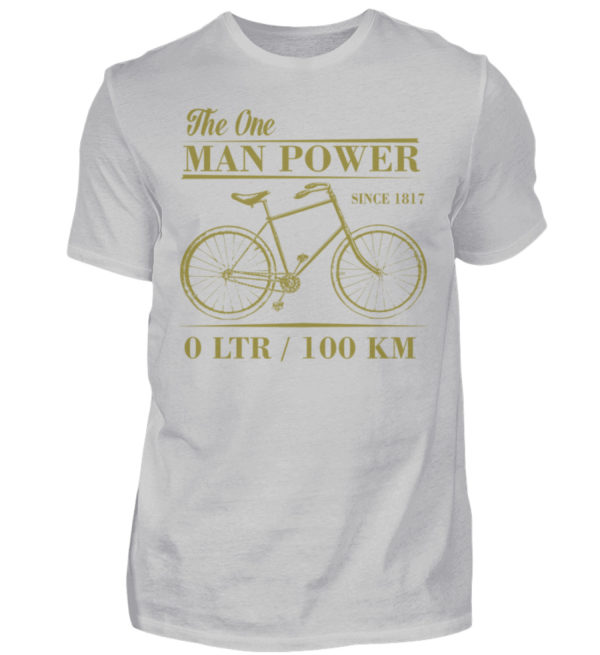 One Man Powered Machine. Tolle Geschenkidee für Fahrrad Fahrer. - Herren Shirt-1157