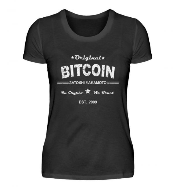 Satoshi Nakamoto, der geheimnisumwitterte Erfinder der Cryptowährung Bitcoin - Damenshirt-16