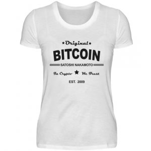 Satoshi Nakamoto, der geheimnisumwitterte Erfinder der Cryptowährung Bitcoin - Damenshirt-3