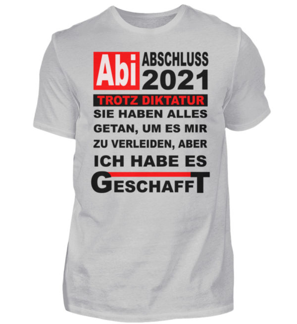 Lustiges Shirt für den Schulabschluss, Abitur 2021. Herzlichen Glückwunsch - Herren Shirt-1157