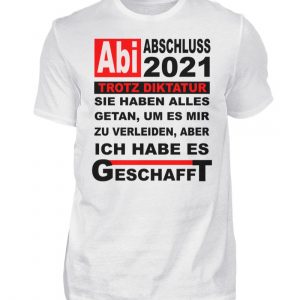 Lustiges Shirt für den Schulabschluss, Abitur 2021. Herzlichen Glückwunsch - Herren Shirt-3