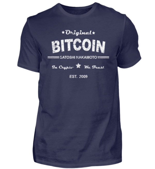 Satoshi Nakamoto, der geheimnisumwitterte Erfinder der Cryptowährung Bitcoin - Herren Shirt-198