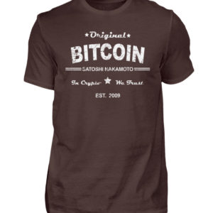 Satoshi Nakamoto, der geheimnisumwitterte Erfinder der Cryptowährung Bitcoin - Herren Shirt-1074