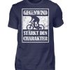 Gegenwind stärkt den Charakter. Geschenkidee für Radfahrer, Biker, Mountainbiker. Grunge - Herren Shirt-198