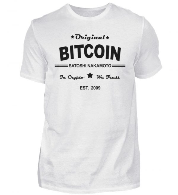 Satoshi Nakamoto, der geheimnisumwitterte Erfinder der Cryptowährung Bitcoin - Herren Shirt-3