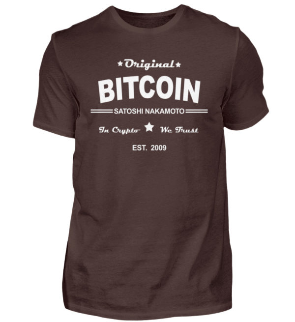 Satoshi Nakamoto, der geheimnisumwitterte Erfinder der Cryptowährung Bitcoin - Herren Shirt-1074