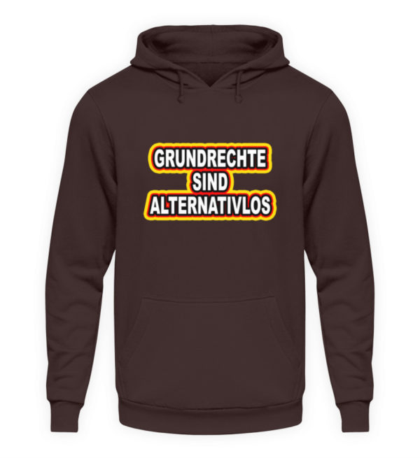 Grundrechte sind alternativlos. Sage es weiter und steh für unsere Grundrechte auf. - Unisex Kapuzenpullover Hoodie-1604