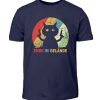 Ende im Gelände. Das Shirt für alle, denen es echt reicht. Verrückte Katze vor dem Durchdr - Kinder T-Shirt-198