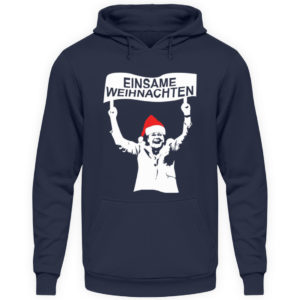 Traurige Weihnacht. Shame on you Merkel. Schäm dich in Grund und Boden. - Unisex Kapuzenpullover Hoodie-1698