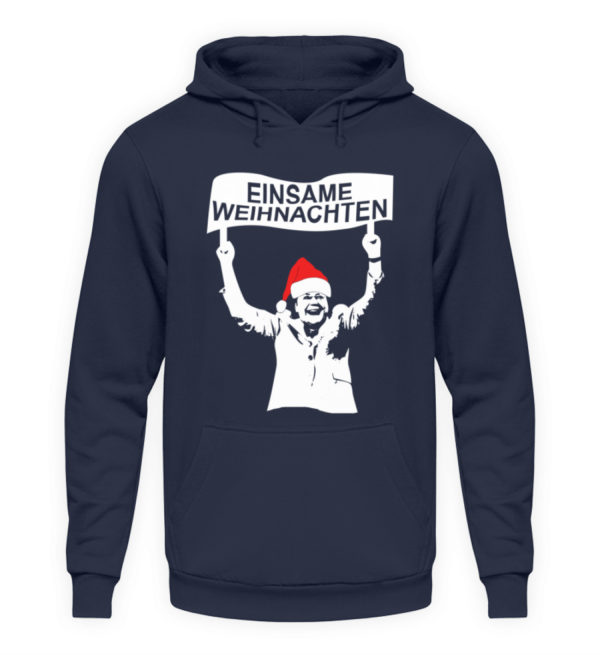 Traurige Weihnacht. Shame on you Merkel. Schäm dich in Grund und Boden. - Unisex Kapuzenpullover Hoodie-1698