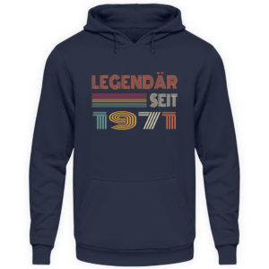 Vintage Geburtstags-Shirt für alle, die im Jahr 1971 geboren sind. Legendär seit 1971 - Unisex Kapuzenpullover Hoodie-1698